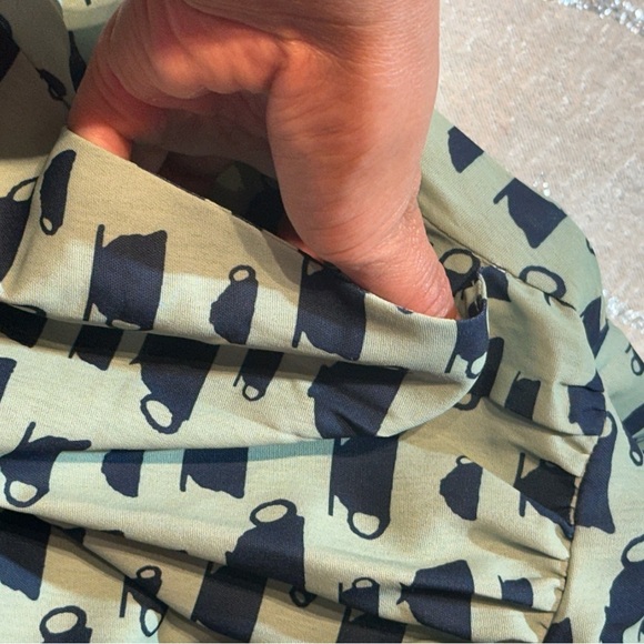 WARDROBE.NYC casual Green and Black Midi Dress - Picture 2 of 6